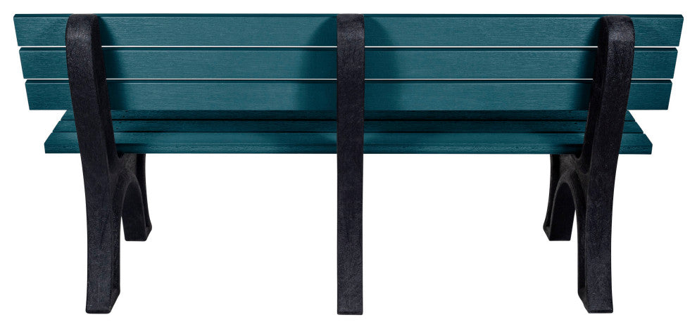 Aurora Traditional 6' Park Bench, Nantucket Blue