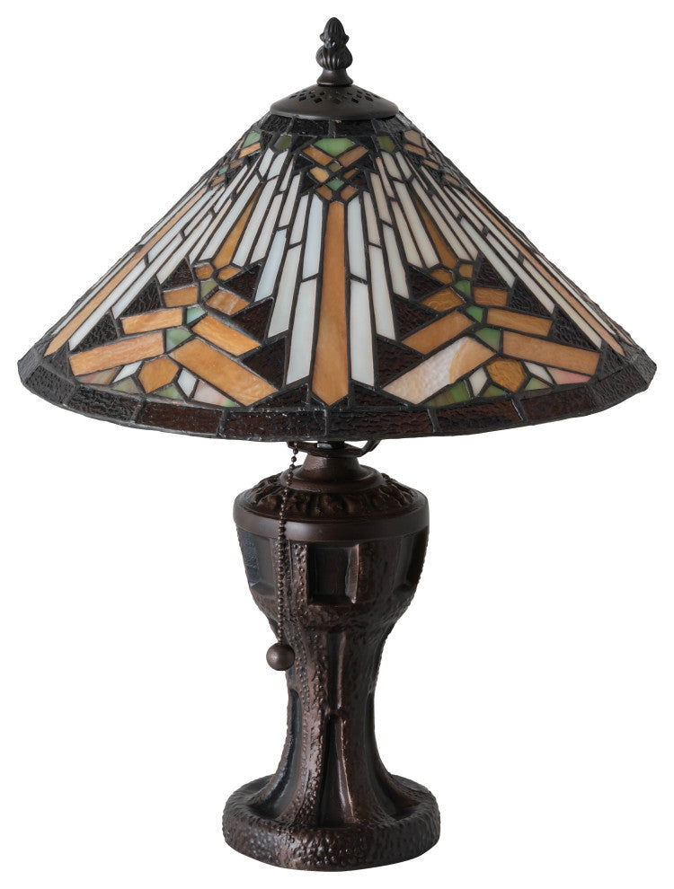 Meyda Lighting 224111 17" High Nuevo Mission Table Lamp