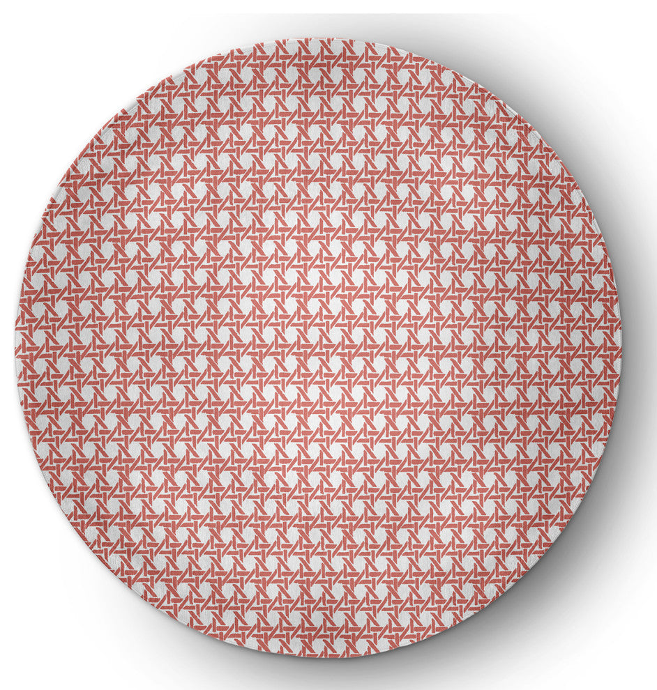 Rattan Geometric Indoor/Outdoor Rug