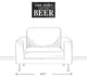 Save Water Drink Beer 12x18 Print on Canvas