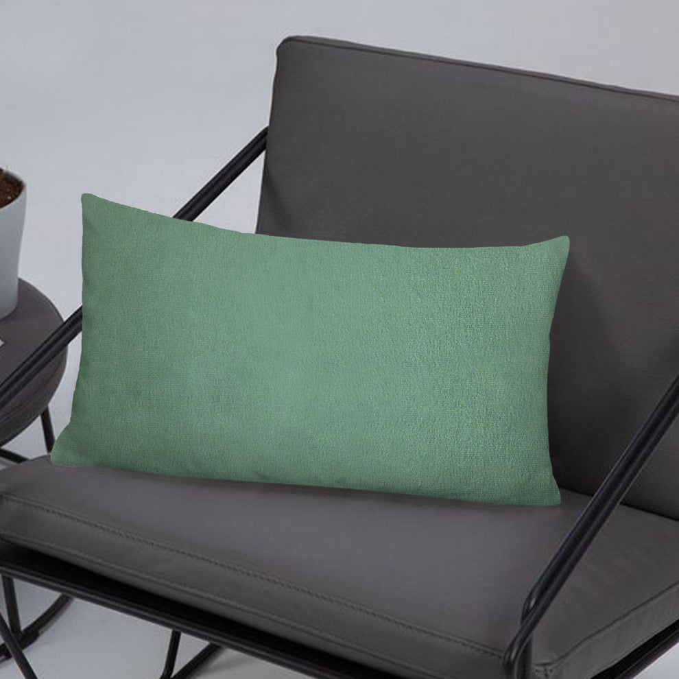 A1HC Soft Velvet Pillow Covers, YKK Zipper, Set of 2, Como Green, 12"x20"