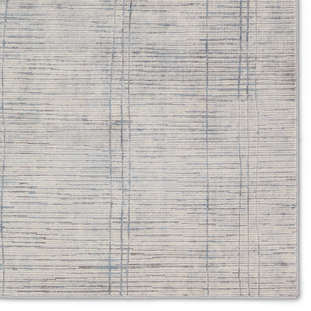 Paolini Striped Cream/ Blue Area Rug 7'10"X10'