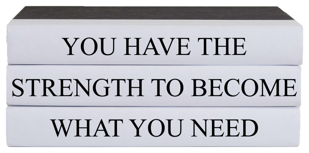 You Have The Strength Quote Book Stack, S/3