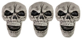 Set of 3 Halloween Skull Yard Stakes Outdoor Decorations