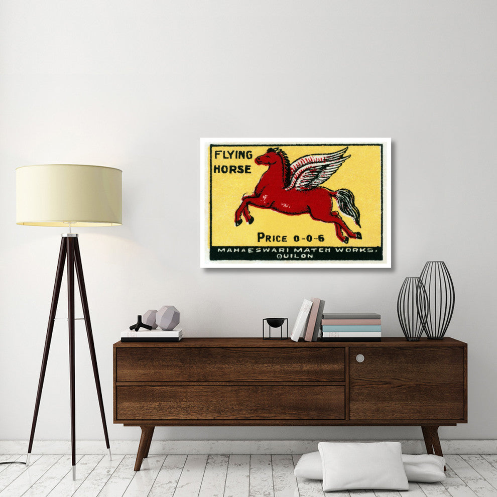 "Flying Horse Matches" Digital Paper Print by Phillumenart, 46"x31"