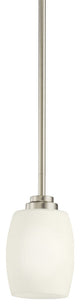 Kichler Eileen 1 Light Mini Pendant in Brushed Nickel