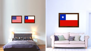 Chile Country Flag Canvas Print, 15"x21"