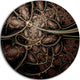 Light Purple Metallic Fabric Pattern, Digital Disc Metal Artwork, 23"