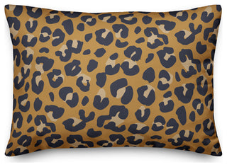 Gold Leopard 20x14 Spun Poly Pillow