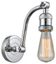1-Light Bare Bulb 4.5" Sconce, Polished Chrome