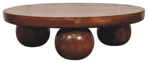 Chestnut Central Ball Table