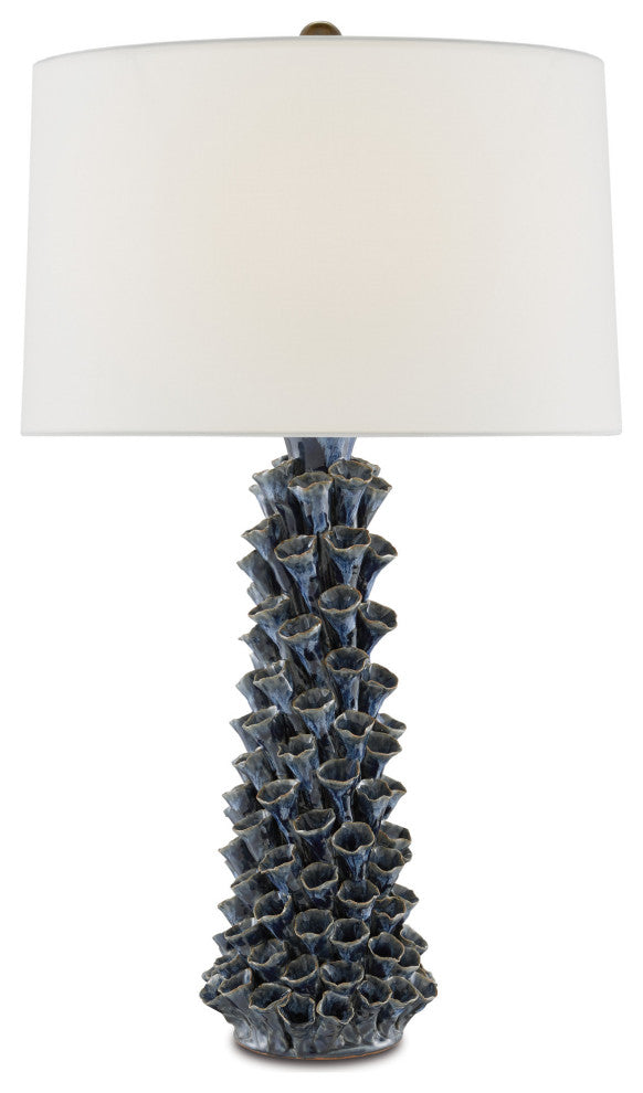 Sunken Blue Table Lamp