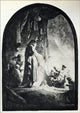 Rembrandt Van Rijn The Resurrection of Lazurus; a Large Gallery Wrapped Canvas