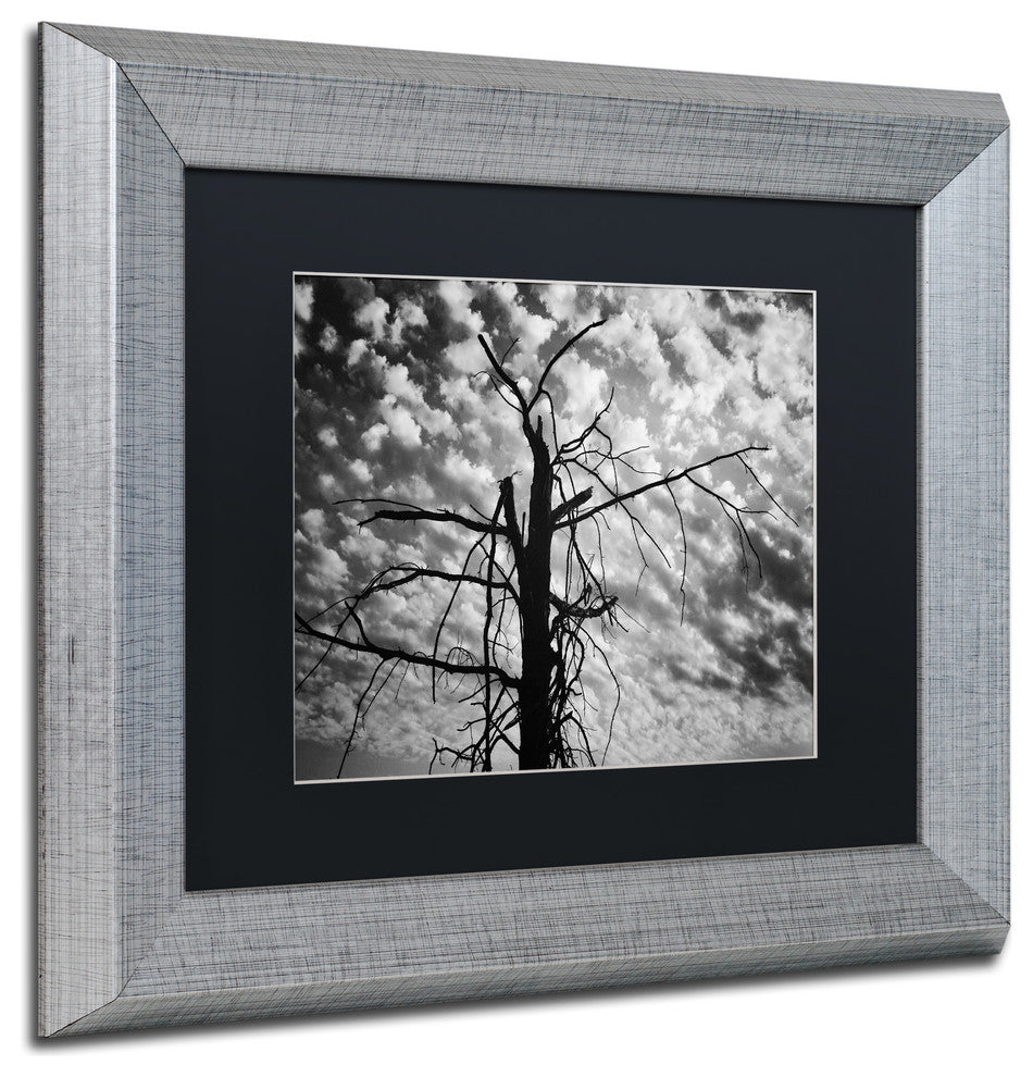 Jason Shaffer 'Sandy Ridge 2' Matted Framed Art, Silver Frame, Black Mat, 14x11