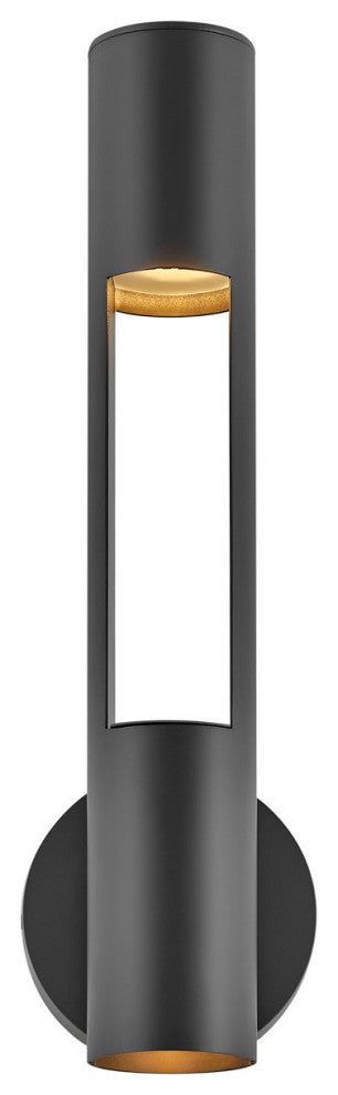 Hinkley Oslo Medium Wall Mount Lantern, Black