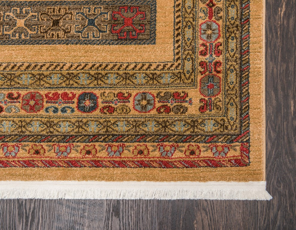 Unique Loom Tan Pasadena Fars 3' 3 x 5' 3 Area Rug
