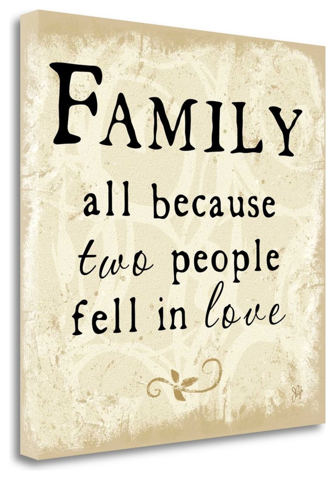 "Family - Fell In Love" By Jennifer Pugh, Giclee Print on Gallery Wrap Canvas