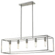 Cobar 5-Light Satin Nickel Island Pendant