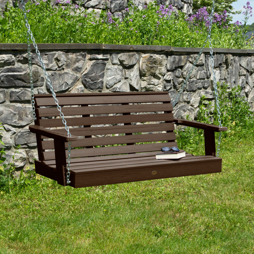 Weatherly Porch Swing, Weathered Acorn, 4'