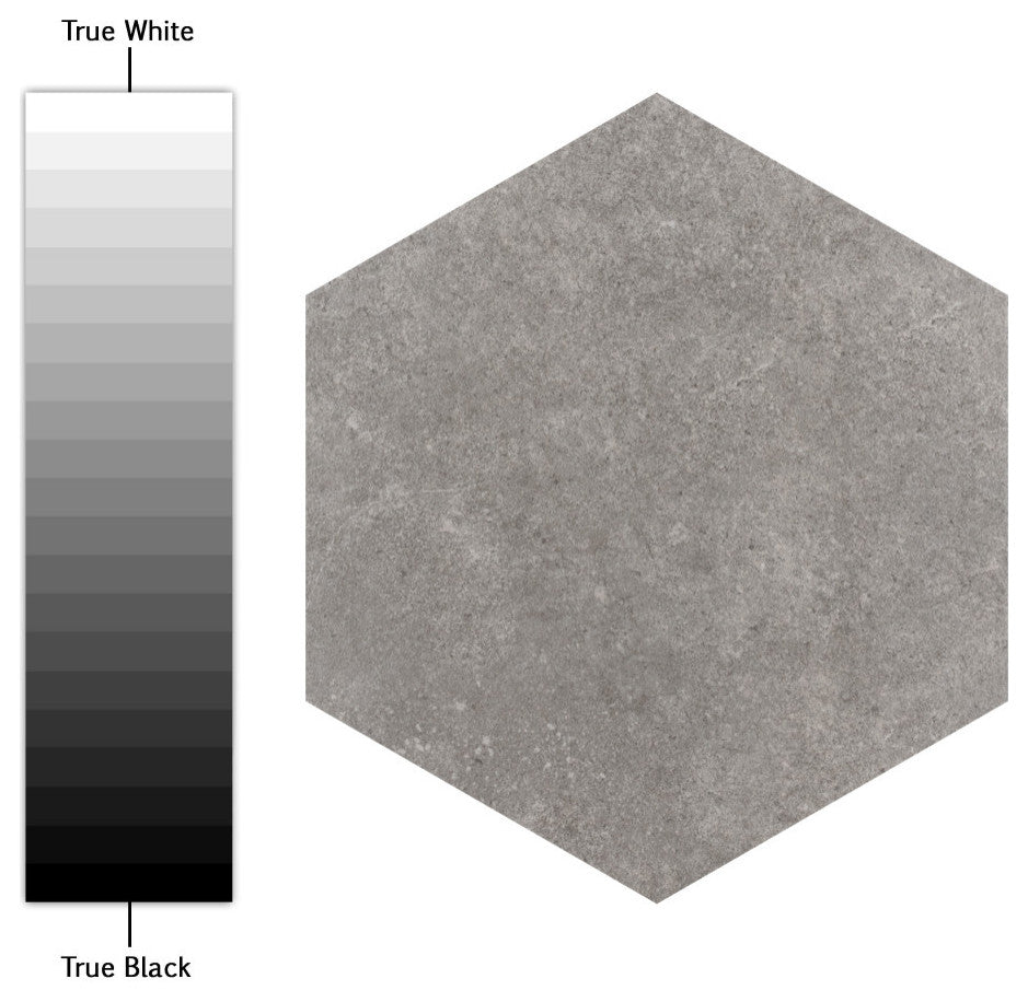 Traffic Hex Grey Porcelain Floor and Wall Tile