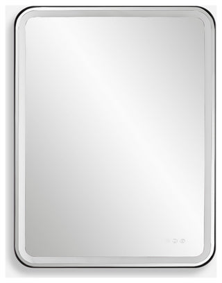 Crofton Lighted Black Large Mirror