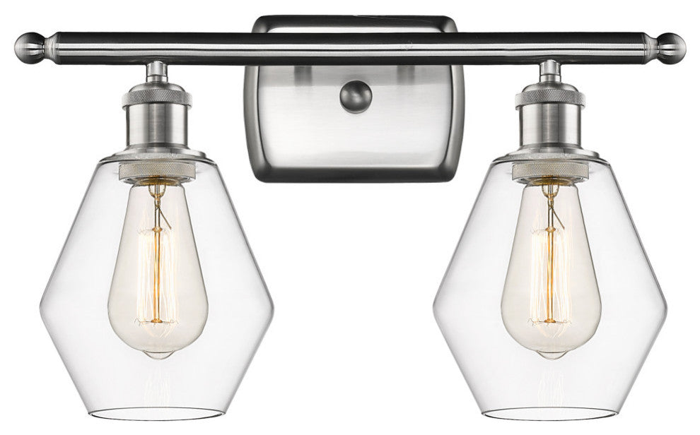Innovations 516-2W-SN-G652-6-LED 2-Light Bath Vanity Light, Brushed Satin Nickel