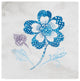 Wild Apple Portfolio ''Eastern Boho IV Peacock Blue'' Canvas Art, 14"x14"
