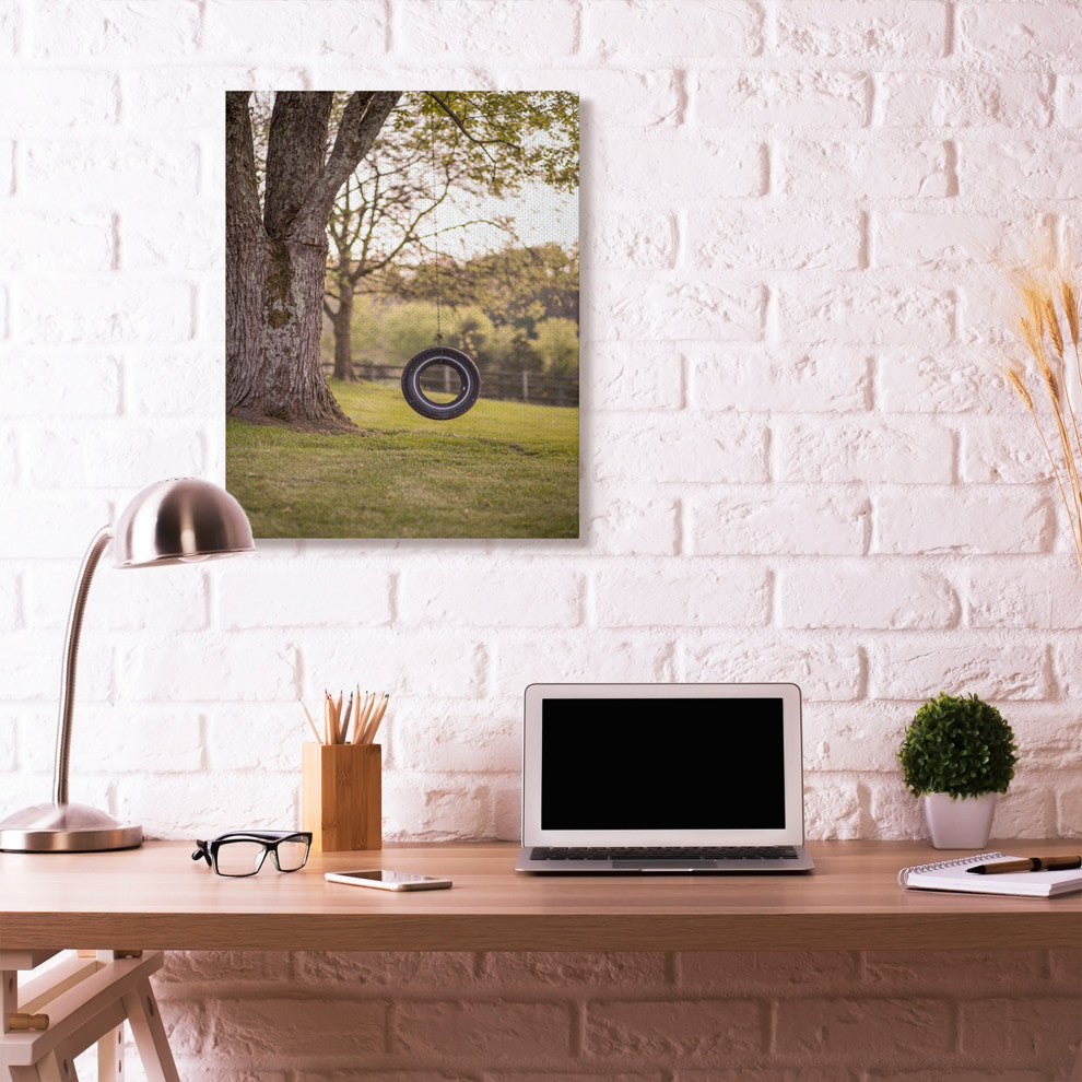 Tire Swing Country Farm Landscape Photograph, 30"x40"