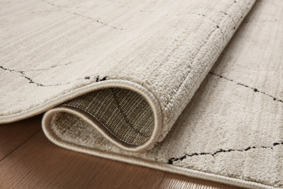 Loloi II Darby Sand / Charcoal 2'-7" x 12'-0" Runner Rug