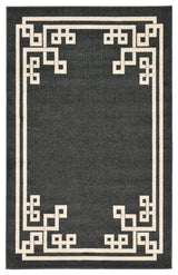 Unique Loom Black Athens Geometric 5'x8' Area Rug