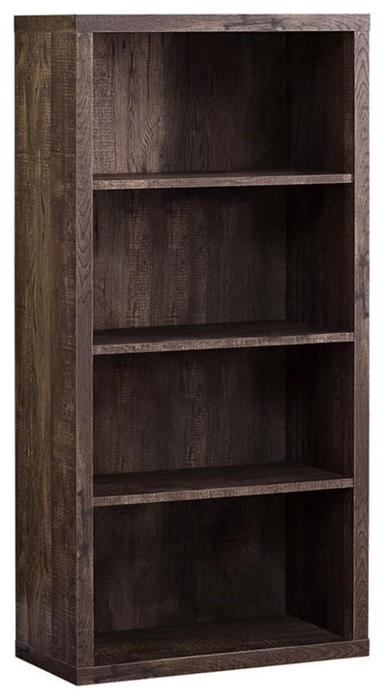 Bookshelf Bookcase Etagere 5 Tier 48"H Office Bedroom Laminate Brown