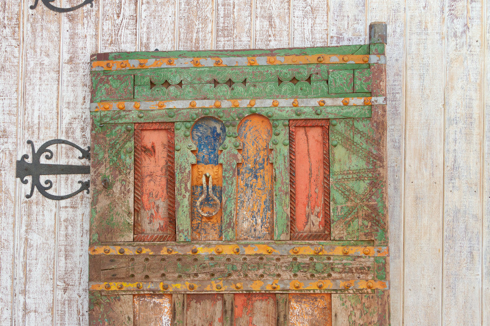 Early 1800's Colorful Moroccan Door