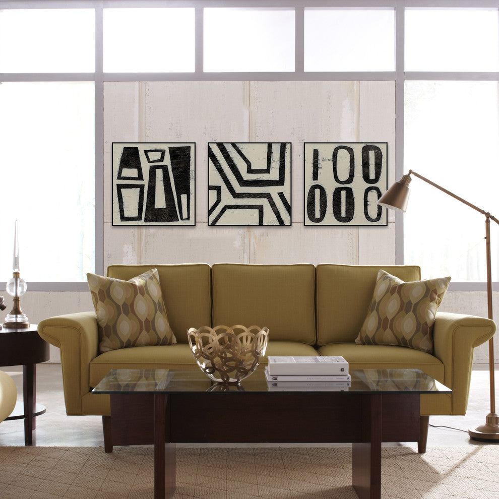 Hieroglyph Triptych, 48x16