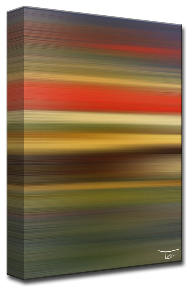 Ready2Hangart  'Blur Stripes Lvi' By Tristan Scott Canvas Art , 30" Hx20"
