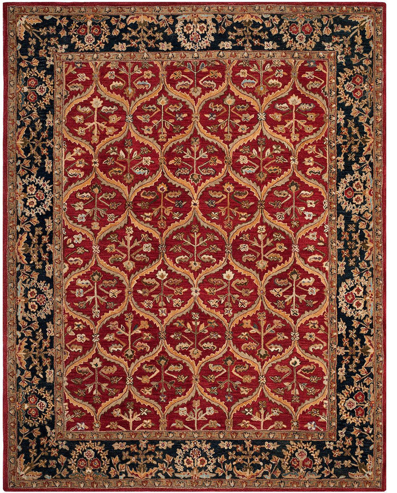 Safavieh Anatolia an610a Rug, Red/Navy, 6'0"x9'0"