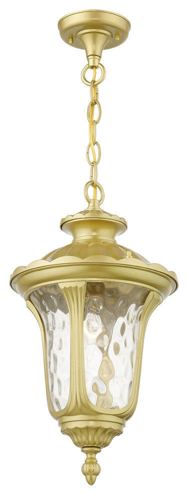 Oxford 1-Light Soft Gold Outdoor Medium Pendant Lantern