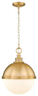 Zlite 619P14-CB 2-Light Pendant, Classic Brass