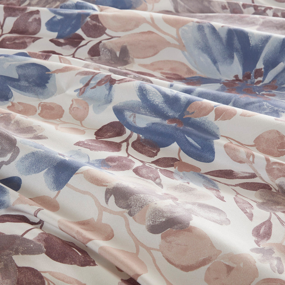 Madison Park Essentials Luna Floral Comforter Set With Bed Sheets