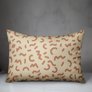 Funky Squiggles 14x20 Spun Poly Pillow