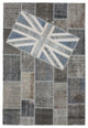 Rug N Carpet - Handwoven Anatolian 6' 7'' x 9' 11'' Flag Patchwork Rug