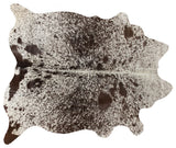 Kobe 5'x7' Salt & Pepper Cowhide Rug, S& Pwhite/Chocolate