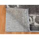 Black Vintage Overdyed Persian Tabriz Barjasta Wool Hand Knotted Rug 8'x11'