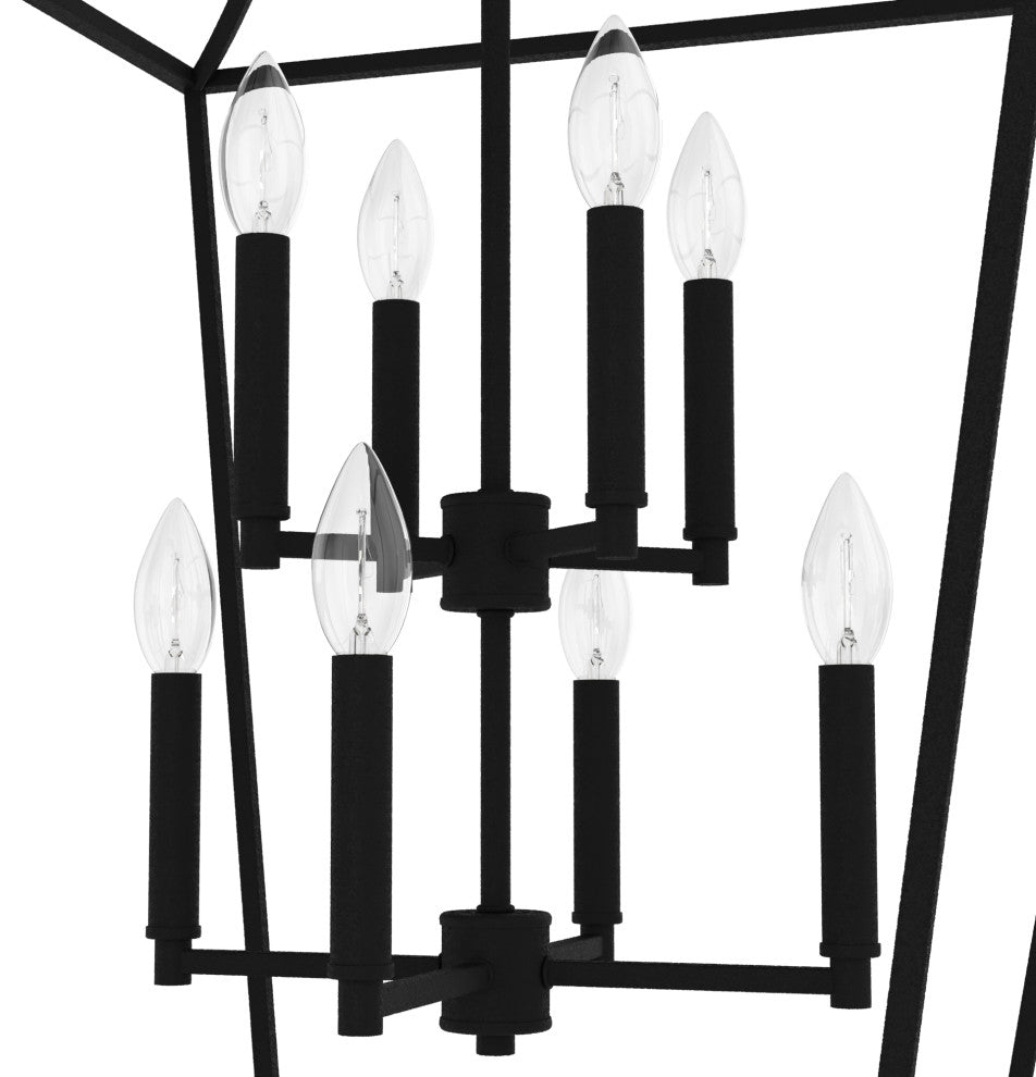 Hunter 23" Laurel Ridge Natural Iron 8 Light Pendant Ceiling