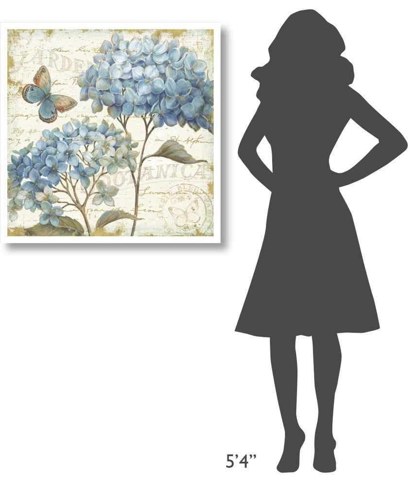 "Blue Garden IV" Digital Paper Print by Daphne Brissonnet, 32"x32"