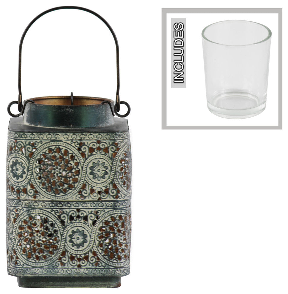 Metal Lantern Coated Black