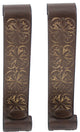 22.5" X 4.75" X 5" Bronze Vintage Brass Candle Holder Sconce Set