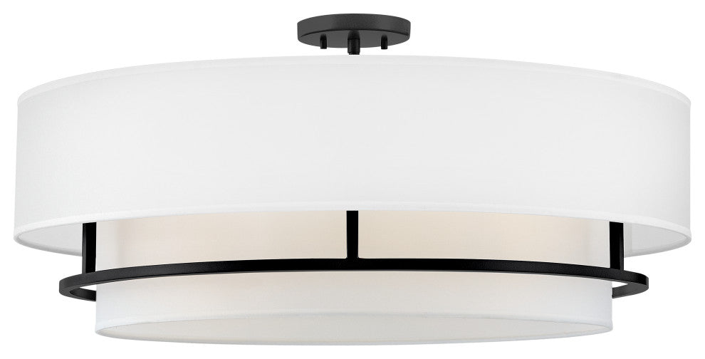 Hinkley Graham Semi-Flush Mount, Black, Extra Large