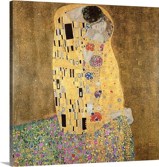 "The Kiss, 1907 08" Canvas Art, 20"x20"x1.25"