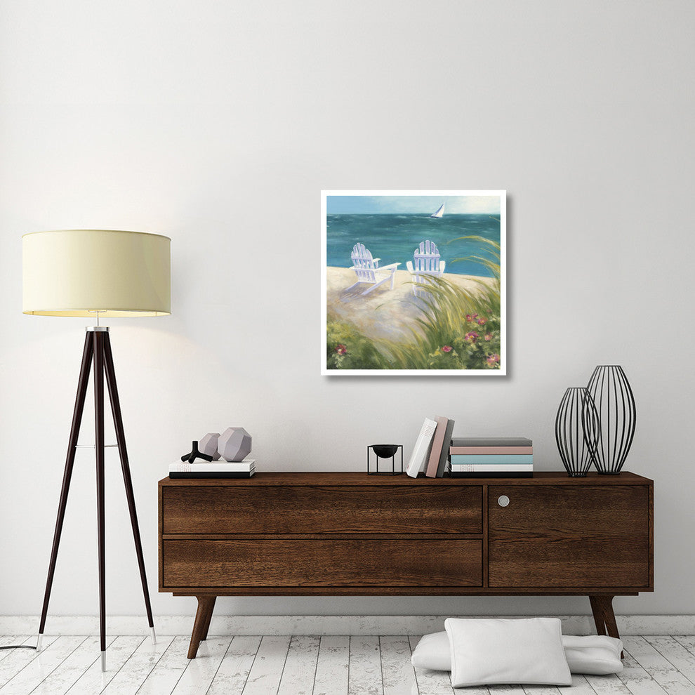 "Regatta I Square" Digital Paper Print by Julia Purinton, 32"x32"