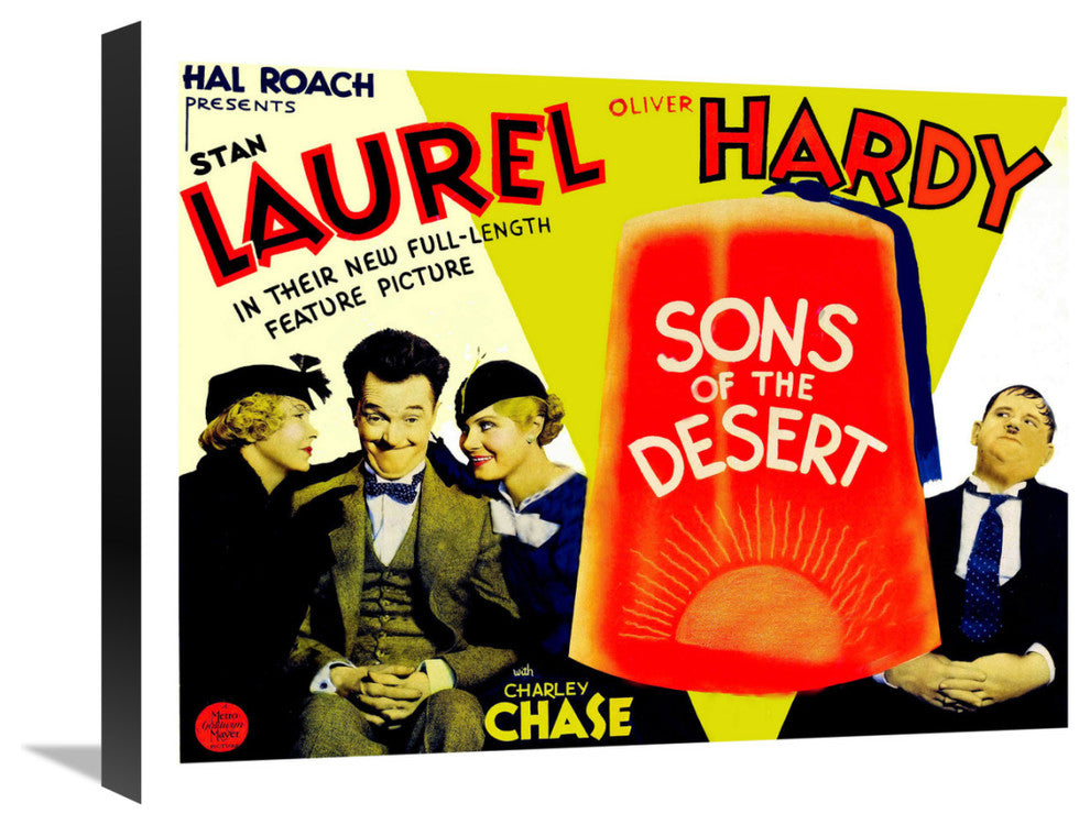 "Laurel & Hardy - Sons of the Desert" Canvas by Hollywood Photo Archive, 22x17"